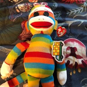 Ty Beanie Buddy Socks the Monkey
